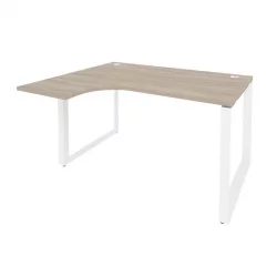Стол эргономичный левый на О-образном м/к ONIX O.MO-SA-3L Дуб Аттик/Белый