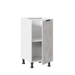 Тумба кухонная 400 Джамис ЛД 296.020.000.003 Белый Белый камень