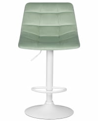 Стул барный DOBRIN TAILOR WHITE (пудрово-мятный велюр (MJ9-87)) 2 шт