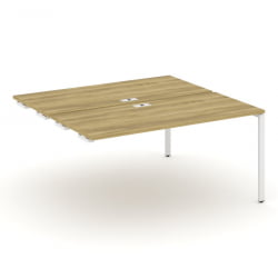 Двойной стол-приставка к опорным тумбам/шкафам CONCEPT CN.DSPR-004 Дуб Винченцо Белый