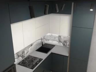 Глянцевый фартук (КОМПОЗИТ) KM 48