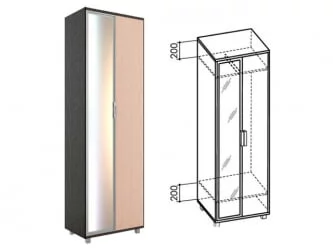 Шкаф 600 Модуль 4 Ясень шимо темн/ясень шимо св