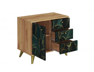Комод Фьюжн КМ-002 дуб крафт золотой/TROPICAL