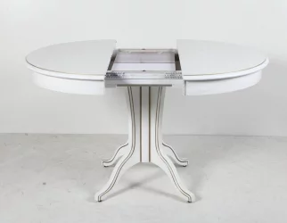 Стол обеденный Орион-5 (d1100) тон 1 с золотой патиной