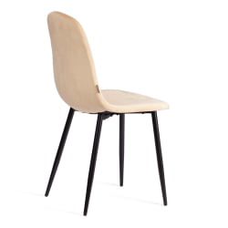 Мягкий стул BREEZE (mod. JSC-58) Велюр/металл , 44 х 53 х 86 см, sandy (песочный) HLR6 / черный