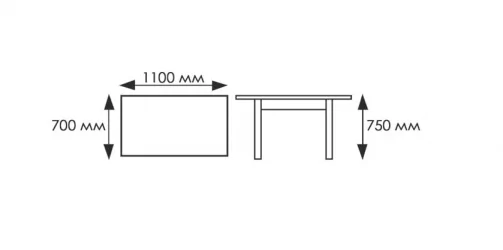 Стол обеденный Стекло прямоугольный Техно Мажор Стекло Техно белое ЛДСП белый