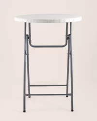 Стол для дачи Кейт коктейльный Белый