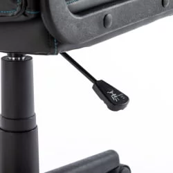 Геймерское кресло BRABIX Stripe GM-202 экокожа Черный-голубой