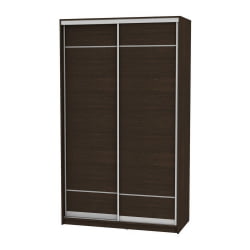 Шкаф-купе венге B-220х135х60-3(Венге-D7D7)