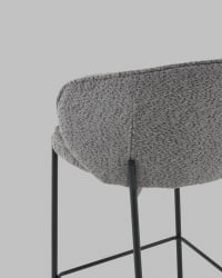 Стул полубарный Тисдейл букле темно-серый