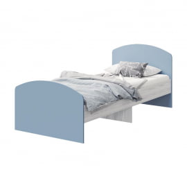 Кровать детская Стич, ясень анкор светлый/серо-голубой