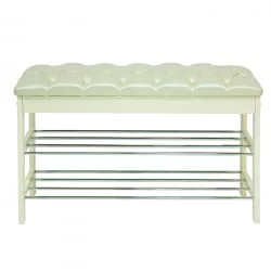 Банкетка Грейс Дуб шампань Белый