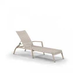 Шезлонг-лежак плетеный A30C-W85 Latte