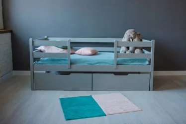 Детская кровать для девочки RooRoom VK-1с Серая