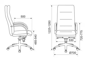 Кресло руководителя Бюрократ T-9927SL Черный