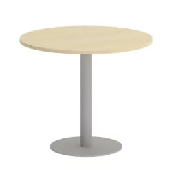 Стол журнальный круглый HOME OFFICE VR.SP-5-90.1 Клен/Серый металл