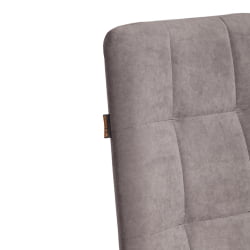 Металлический стул Asti TREND, велюр, серый/черный, 29, 47х54х86 см