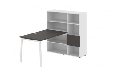 Рабочая станция ЕДИС ЕЛРСТ 1213 Мокко Белый Белый / EDIS ELRST