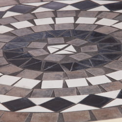 Круглый стол Secret de Maison ROMEO (mod. PL08-7451RV) металл, 60*72см, белый/плитка калейдоскоп