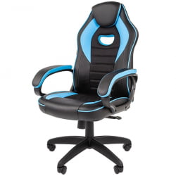 Игровое кресло Chairman гаме 16 Черный Голубой / game