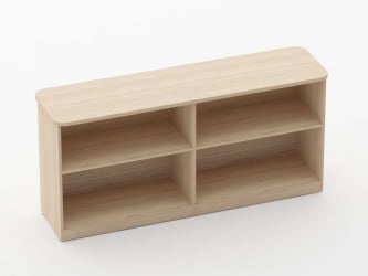 Тумба приставная к столу Glassy 3.18.104 Дуб молочный