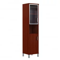 Стеллаж стекло в раме В431.9 R Бургунди