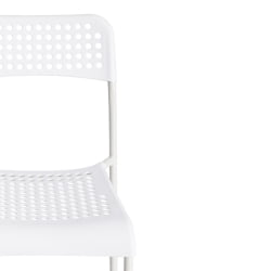 Стул со спинкой ADDE (mod. C-049) металл/пластик, 39 х 49 х 78 см, White(белый) разборный