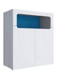 Тумба Палермо Юниор 06 Белый глянец Ясень шимо светлый Синий