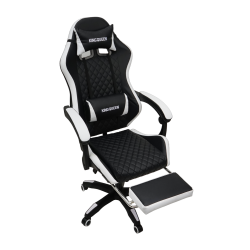 Геймерское кресло 892-1 цвет черный/белый с массажем 892-1-black-white-mass