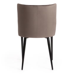 Стул MANTRA (mod. 713) ткань/металл, 49х61х82 см, высота до сидения 49 см, темно-серый barkhat 14/черный