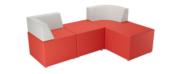 Диван с металлическими ножками Модуль М-70 №1