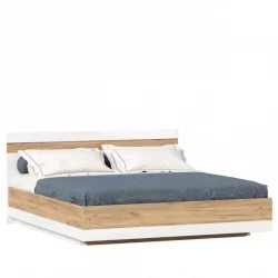 Кровать двуспальная 1800 с подъёмным механизмом Фиджи ЛД 659.083.000 Дуб Золотой Белый