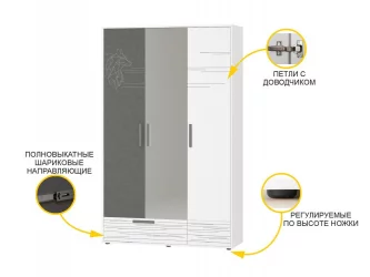 Детский шкаф для одежды Аляска 501.28