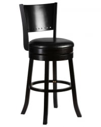 Вращающийся полубарный стул DOBRIN TONY COUNTER (капучино, черный) 2 шт