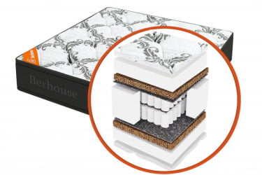 Матрас MEGA MULT кокос ППУ 20 MultiPocket Gray Night (Berhouse) Размер: 2000х1950 мм 