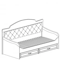 Кровать односпальная с ящиками Ралли 850