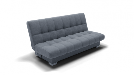 Диван Хьюстон-1 (ЗР) Цвет фасада: Серый; Тип: Прямой; Материал фасада: Металл/Велюр