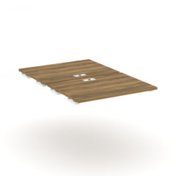 Двойной стол-приставка к двум опорным тумбам/шкафам CONCEPT CN.DSPR-005 Сандал Янтарный Белый