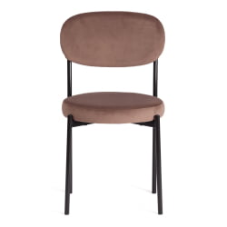 Стул REVO (mod. 7033) / 1 шт. в упаковке ткань/металл, 47х54х82 см, высота до сиденья 47 см, коричневый barkhat 12/черный