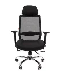 Кресло для руководителя CХАИРМАН 555 ЛЮКС (ЛУКС) Черный / CHAIRMAN (LUX)