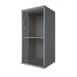 Шкаф низкий узкий правый Riva А.СУ-3.2 Пр Клен/Металлик