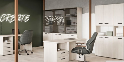 Двери стеклянные LEMO L-022 Прозрачные тонированные серые