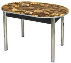 Овальный стол Овальный фп Печенье ЛДСП Венге