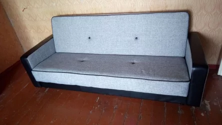 Диван-кровать Престиж Рогожка B1 Лаки блэк