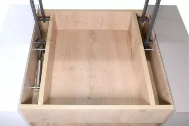 Журнальный столик на колесиках Хаски 13 Дуб Ирландский Мокко Белый