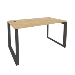 Стол рабочий руководителя на О-образном м/к ONIX O.MO-SRR-3.8 Тиквуд Светлый/Антрацит