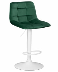 Стул барный DOBRIN TAILOR WHITE (зеленый велюр (MJ9-88))