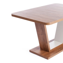 Стол обеденный VOX ЛДСП, 132-172x85x75,5 см, Дуб Канзас/Пепел