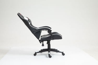 Кресло спортивное TopChairs Shadow черно-белый