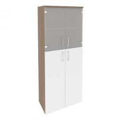 Шкаф высокий широкий ОНИКС О.СТ-1.7 Дуб Аризона/Белый / ONIX O.ST-1.7